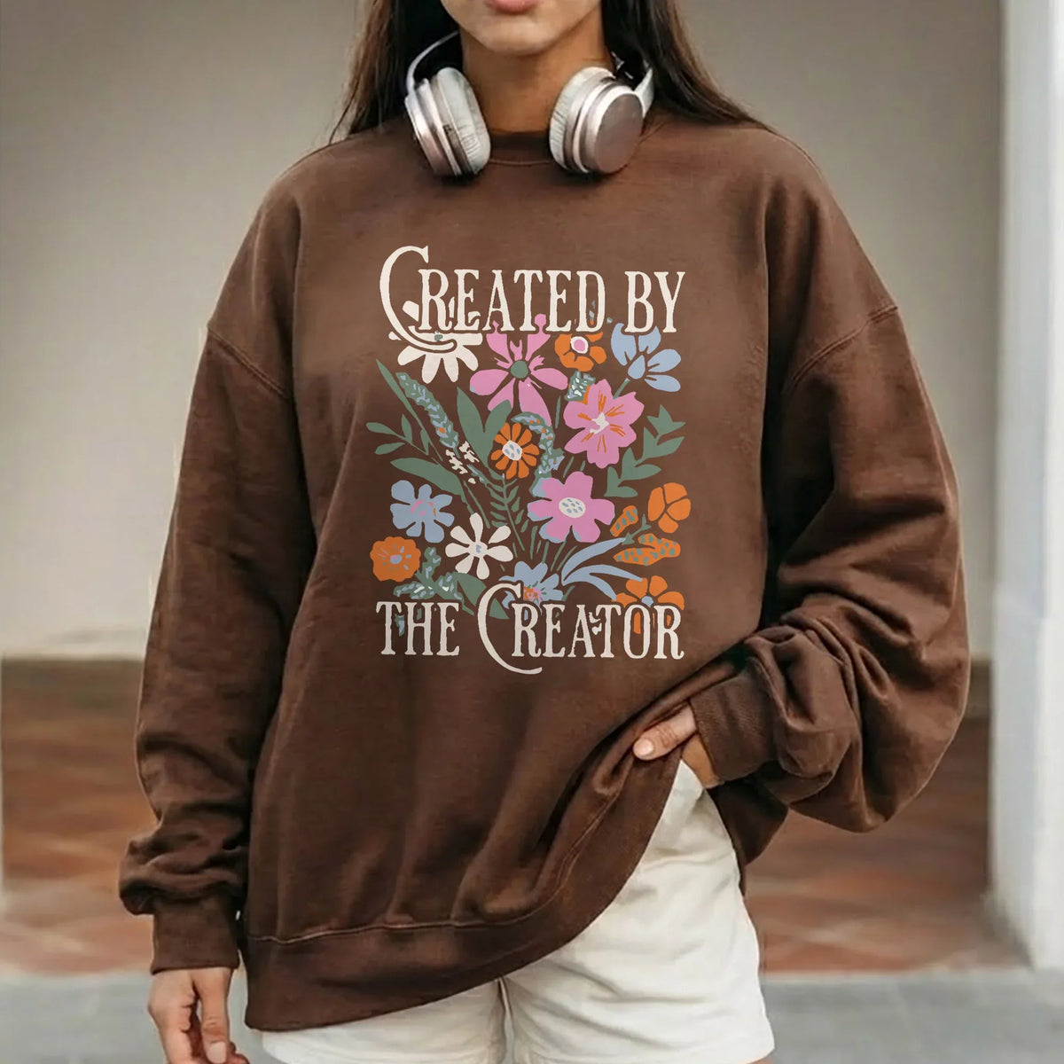 Created by the Creator Floral Faith Design – Faith Floral – Unisex Tshirt / Hoodie / Sweatshirt - Faith Guided Life