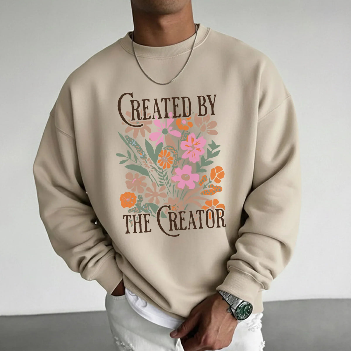 Created by the Creator Floral Faith Design – Faith Floral – Unisex Tshirt / Hoodie / Sweatshirt - Faith Guided Life