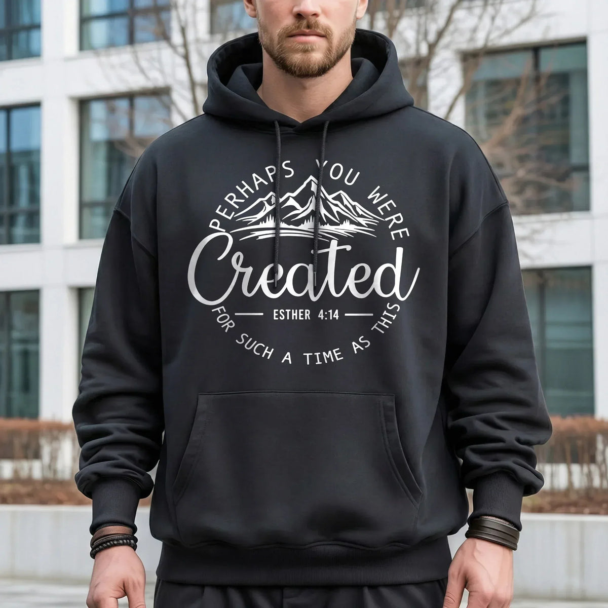 Perhaps You Were Created for Such a Time as This Scripture Landscape Design – Landscape of Creation – Unisex Tshirt / Hoodie / Sweatshirt - Faith Guided Life