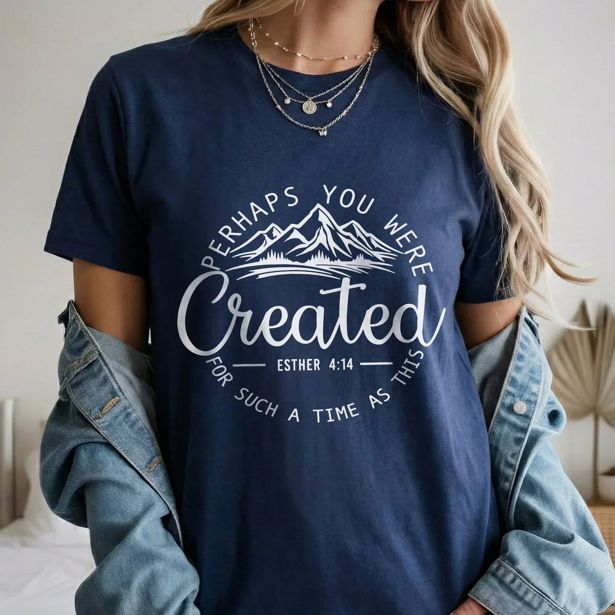 Perhaps You Were Created for Such a Time as This Scripture Landscape Design – Landscape of Creation – Unisex Tshirt / Hoodie / Sweatshirt - Faith Guided Life
