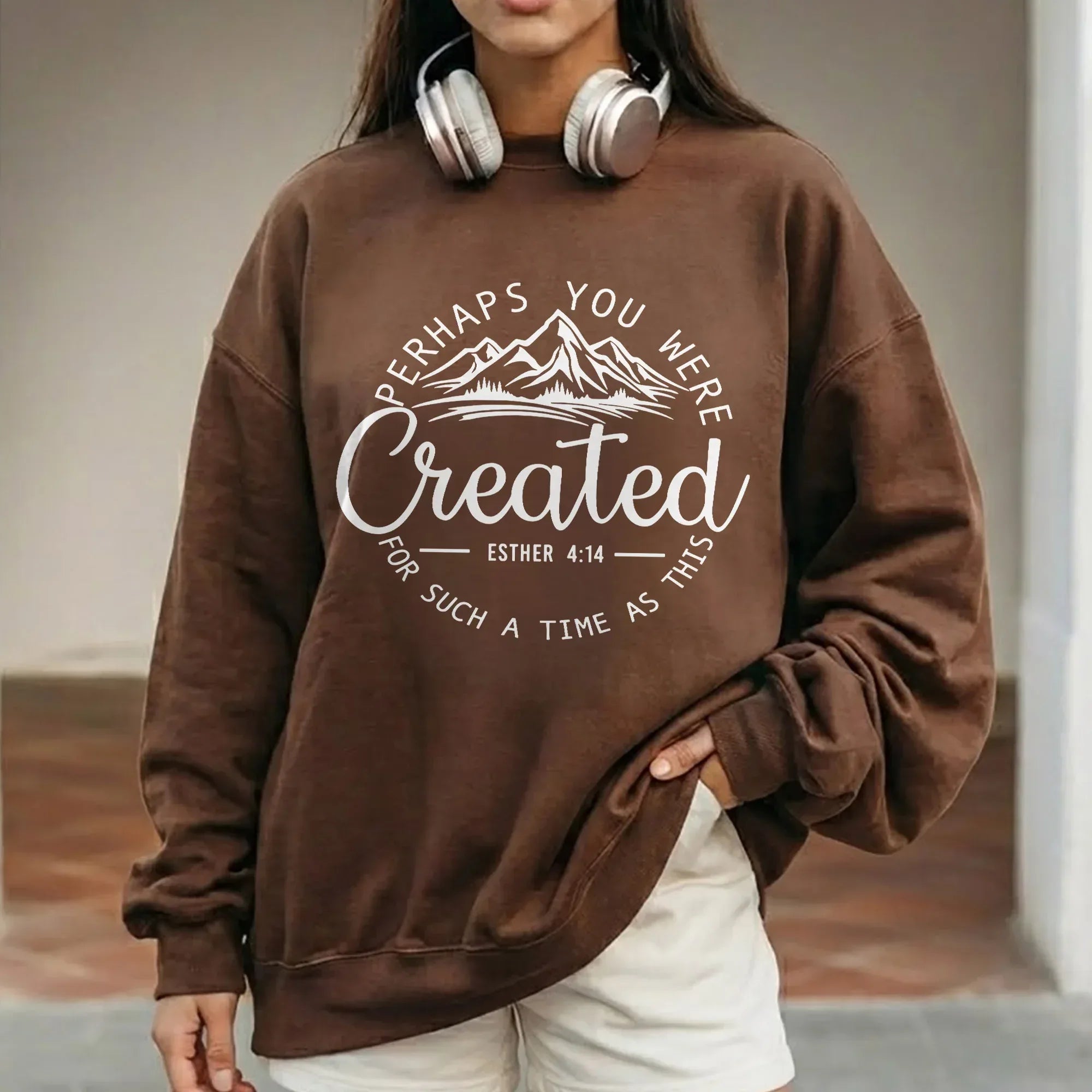 Perhaps You Were Created for Such a Time as This Scripture Landscape Design – Landscape of Creation – Unisex Tshirt / Hoodie / Sweatshirt - Faith Guided Life