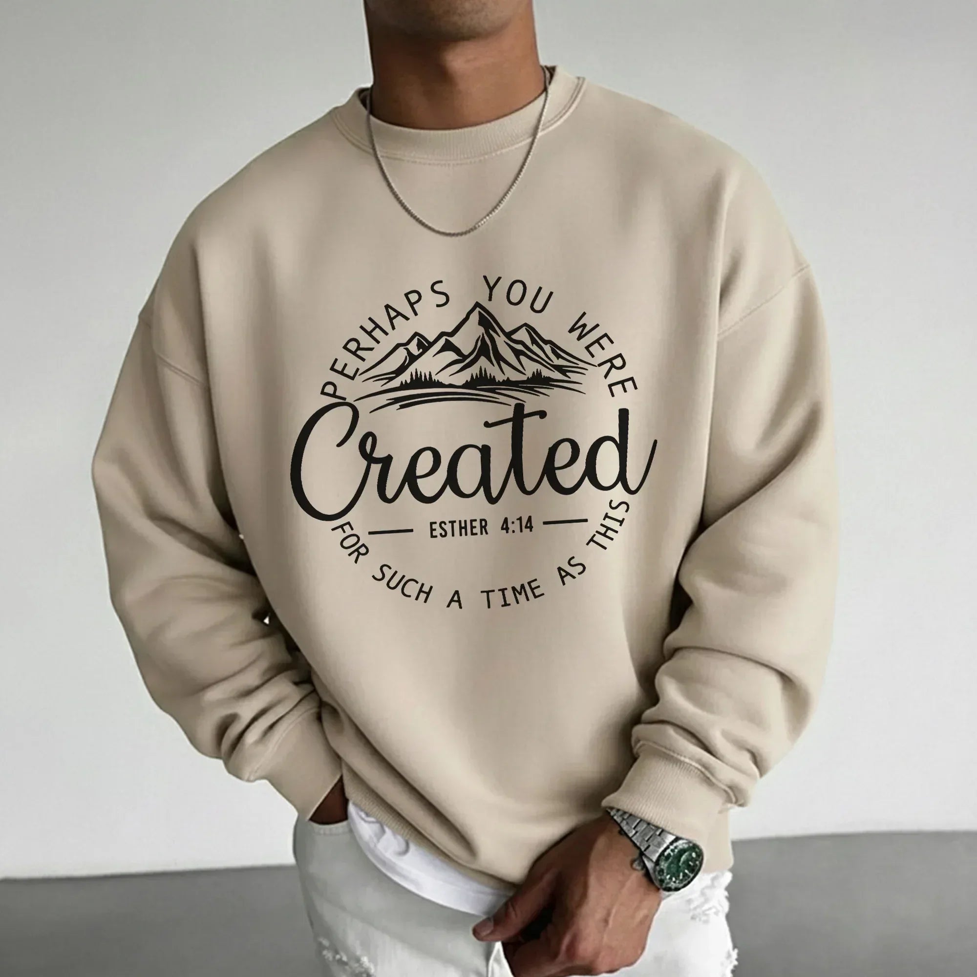 Perhaps You Were Created for Such a Time as This Scripture Landscape Design – Landscape of Creation – Unisex Tshirt / Hoodie / Sweatshirt - Faith Guided Life