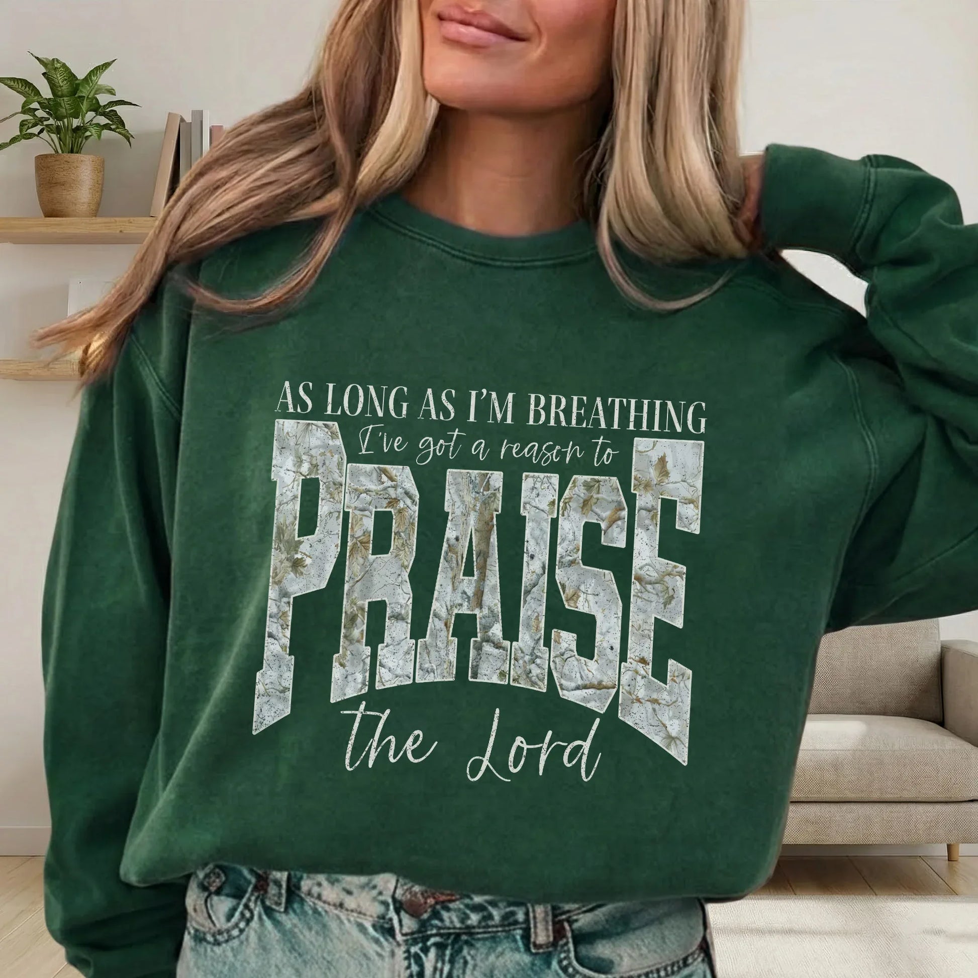 As Long As I’m Breathing I’ve Got a Reason to Praise the Lord - Christian Pattern - Unisex Tshirt / Hoodie / Sweatshirt - Faith Guided Life
