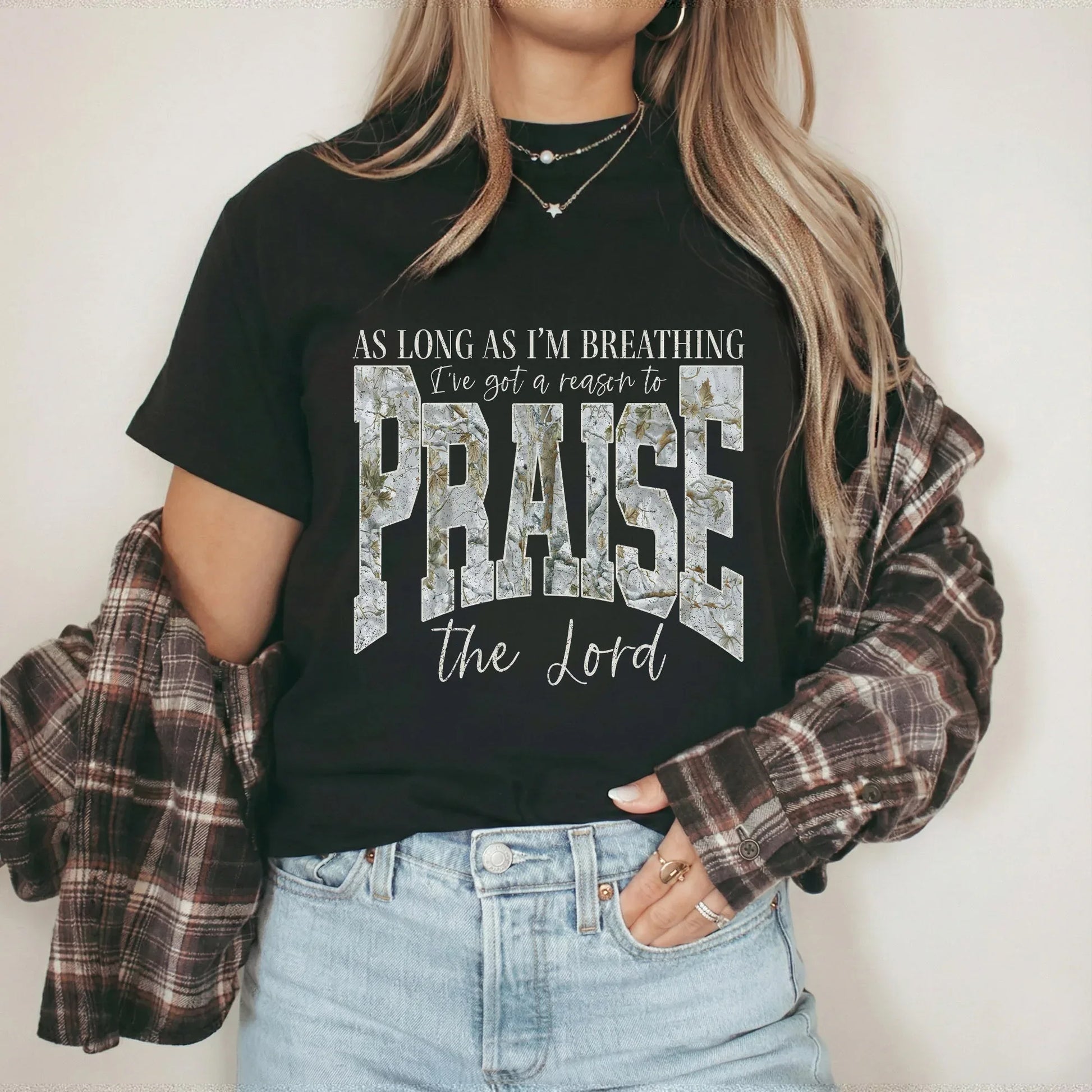 As Long As I’m Breathing I’ve Got a Reason to Praise the Lord - Christian Pattern - Unisex Tshirt / Hoodie / Sweatshirt - Faith Guided Life