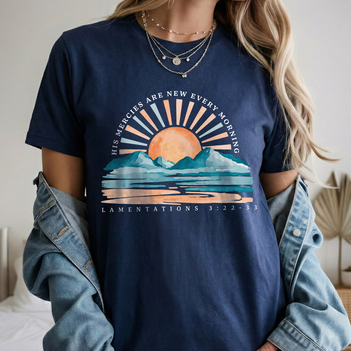 [COMFORT T-SHIRT] His Mercies Are New Every Morning Sunrise Landscape – Landscape of Creation