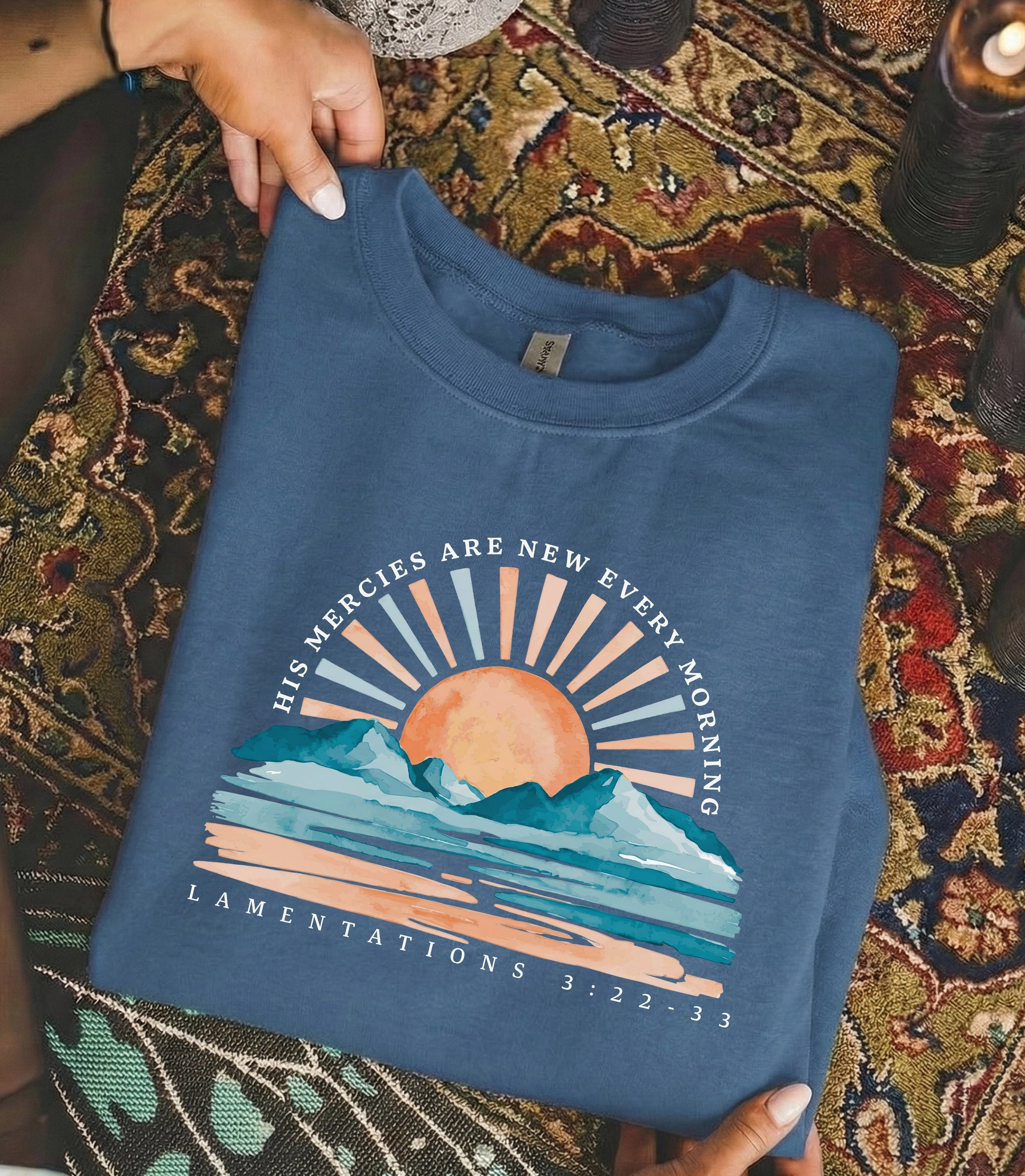 [COMFORT T-SHIRT] His Mercies Are New Every Morning Sunrise Landscape – Landscape of Creation