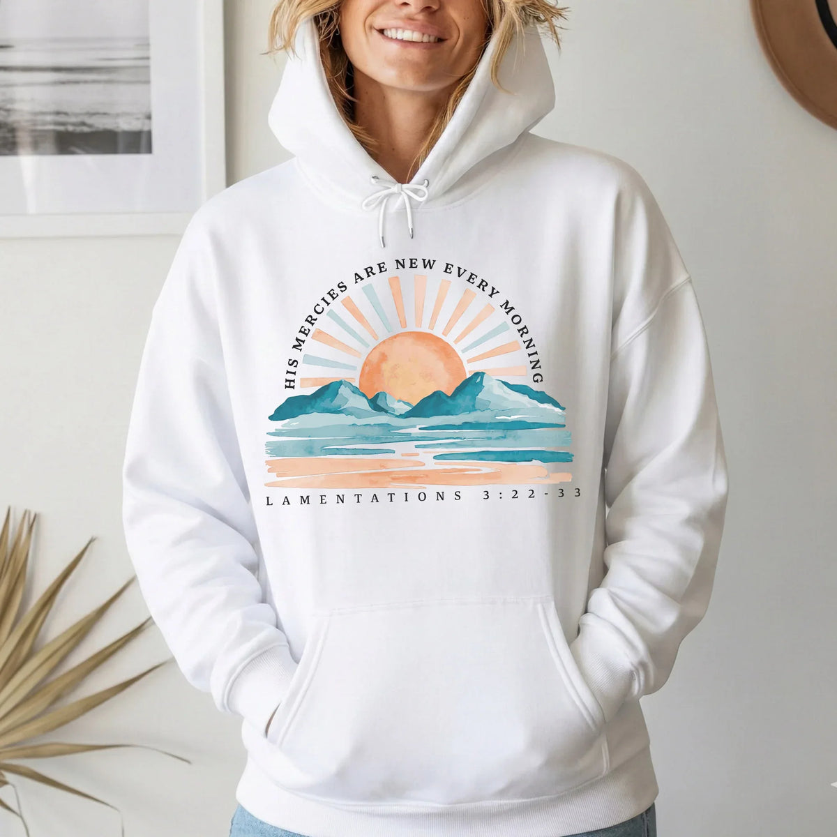 His Mercies Are New Every Morning Sunrise Landscape – Landscape of Creation – Unisex Tshirt / Hoodie / Sweatshirt - Faith Guided Life