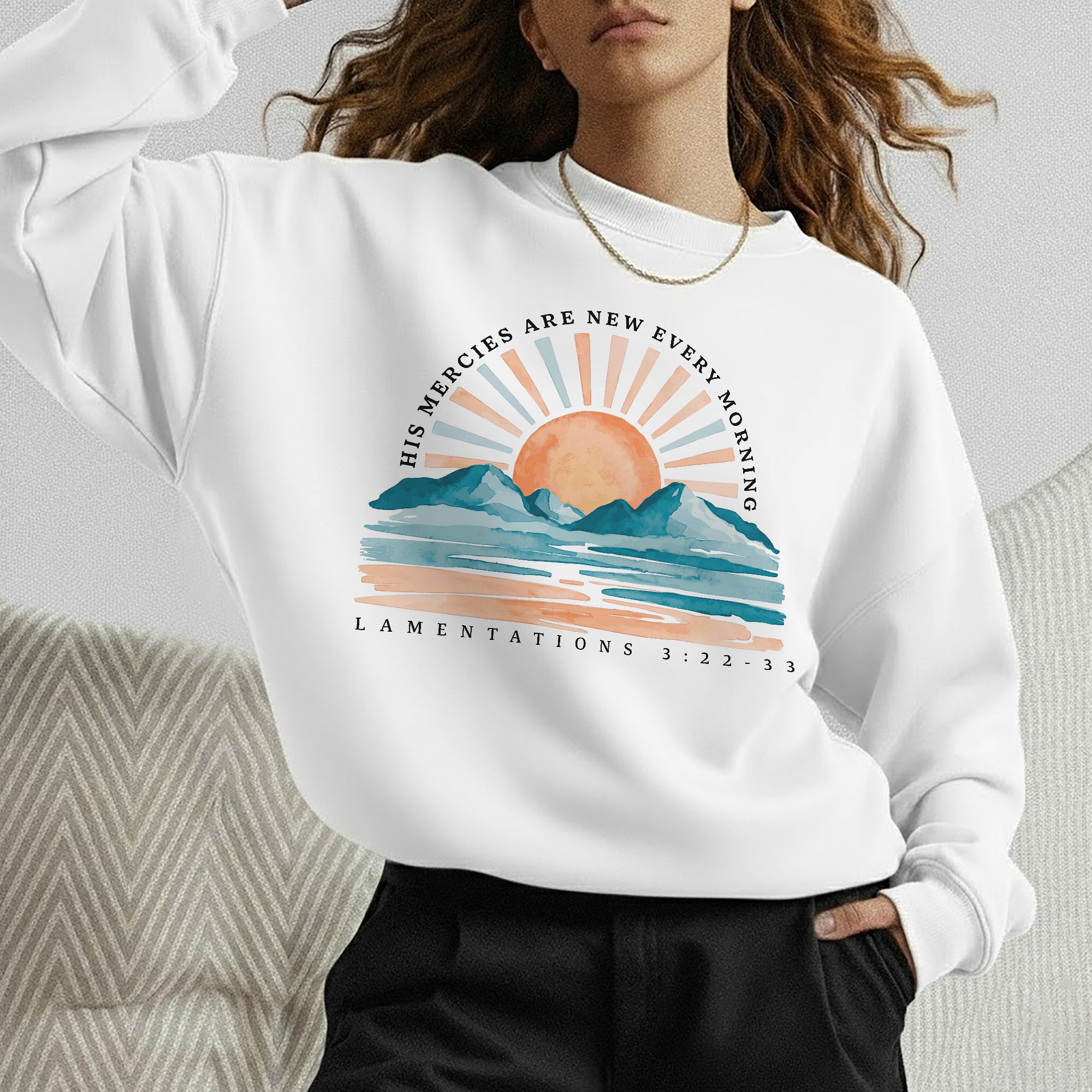 [COMFORT T-SHIRT] His Mercies Are New Every Morning Sunrise Landscape – Landscape of Creation