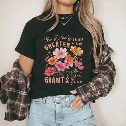 1 John 4:4 Floral Faith Design – Faith Floral – Unisex Tshirt / Hoodie / Sweatshirt - Faith Guided Life