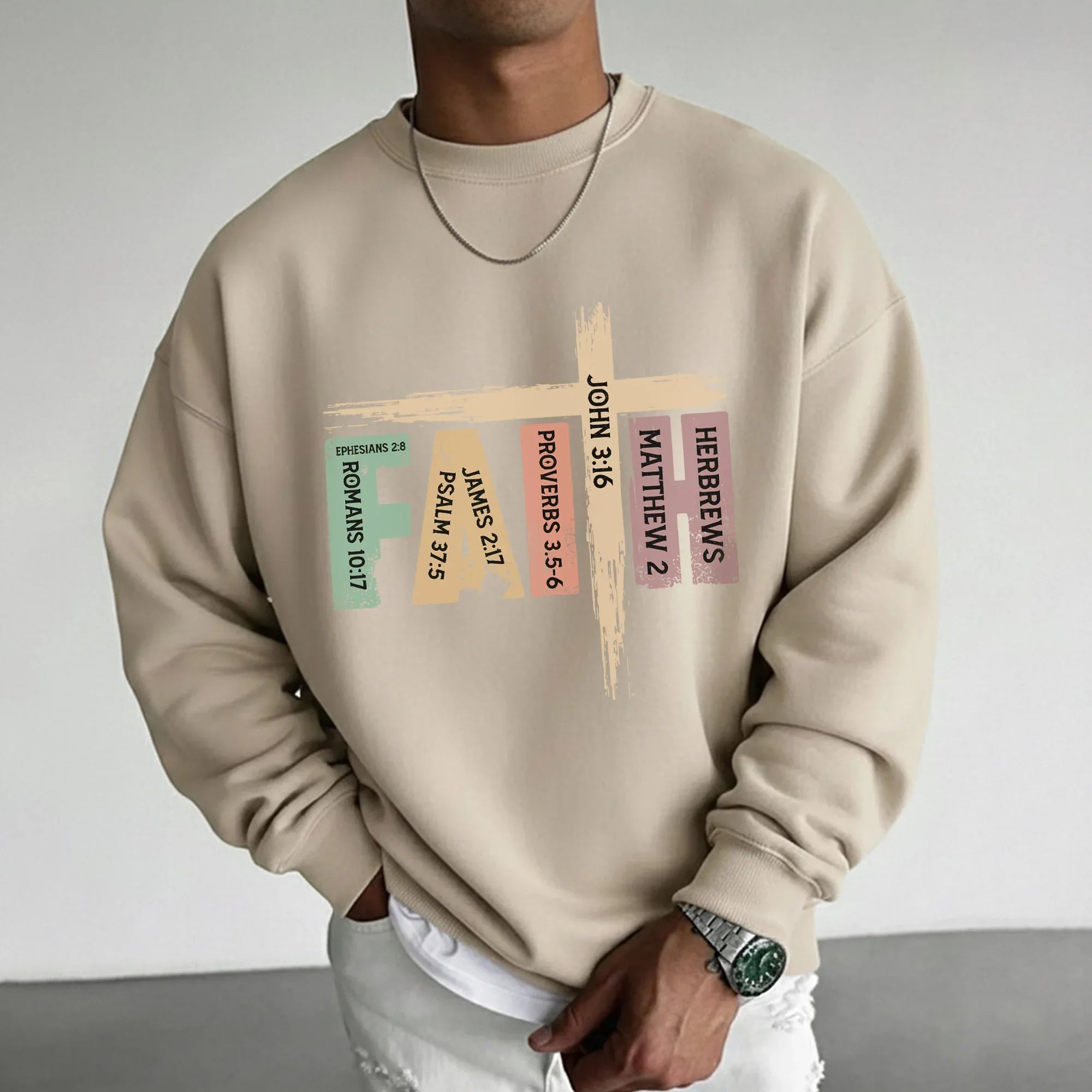 Faith Scripture Cross Typography - Minimalist Faith - Unisex Tshirt / Hoodie / Sweatshirt - Faith Guided Life