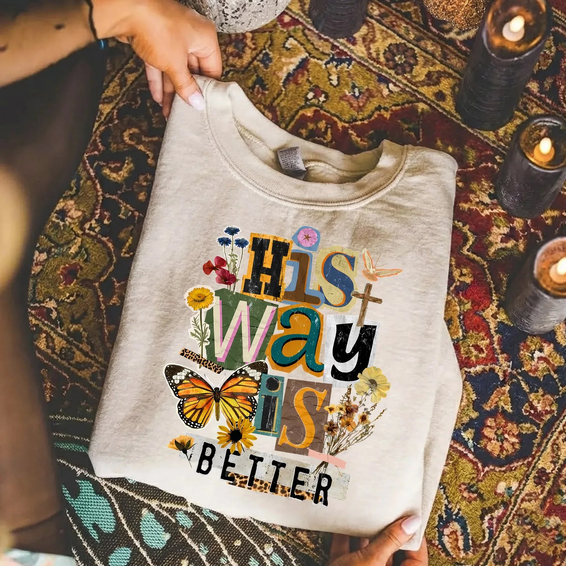 His Way Is Better – Faith Floral – Unisex Tshirt / Hoodie / Sweatshirt - Faith Guided Life
