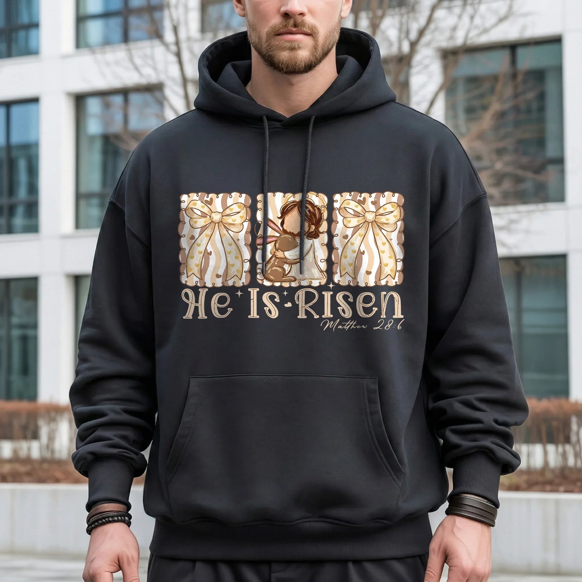 He Is Risen Bunny Hug – He is Risen – Unisex Tshirt / Hoodie / Sweatshirt - Faith Guided Life