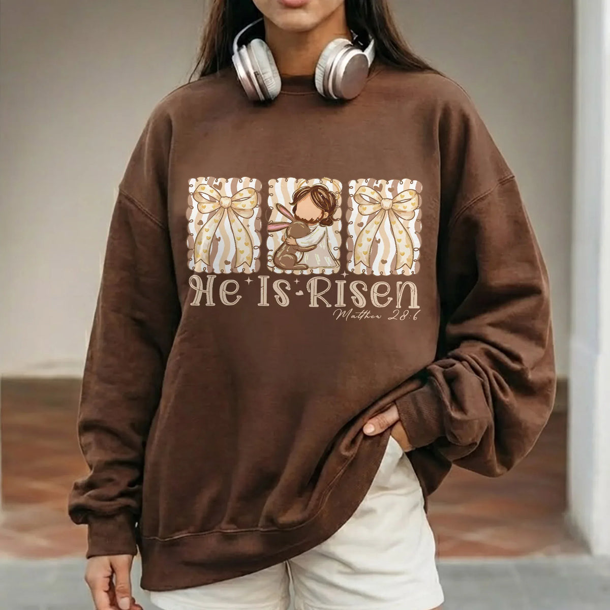He Is Risen Bunny Hug – He is Risen – Unisex Tshirt / Hoodie / Sweatshirt - Faith Guided Life