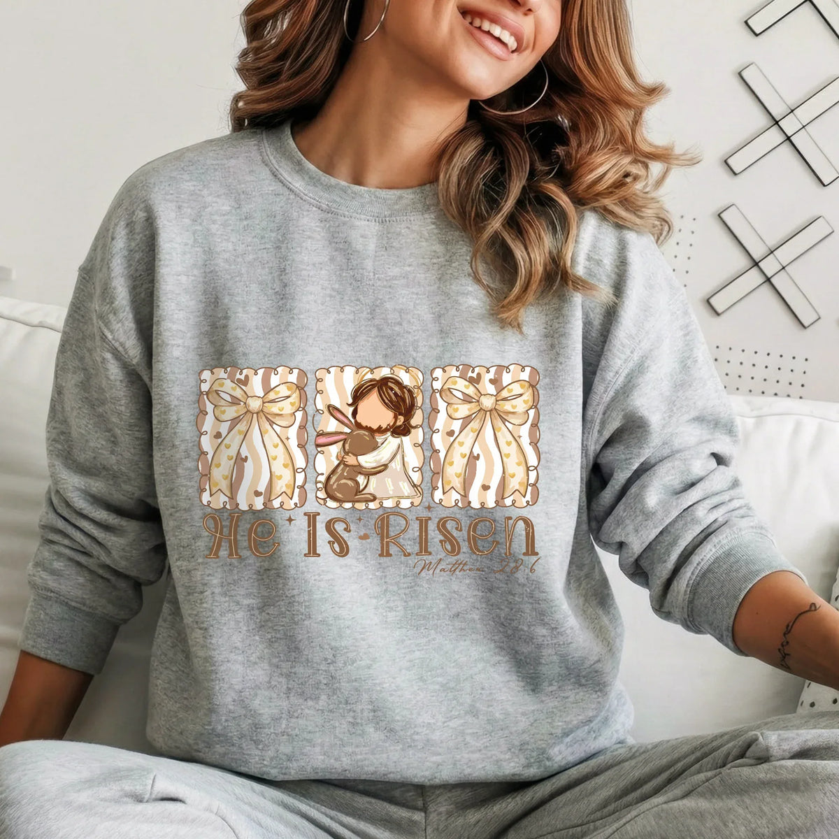 He Is Risen Bunny Hug – He is Risen – Unisex Tshirt / Hoodie / Sweatshirt - Faith Guided Life