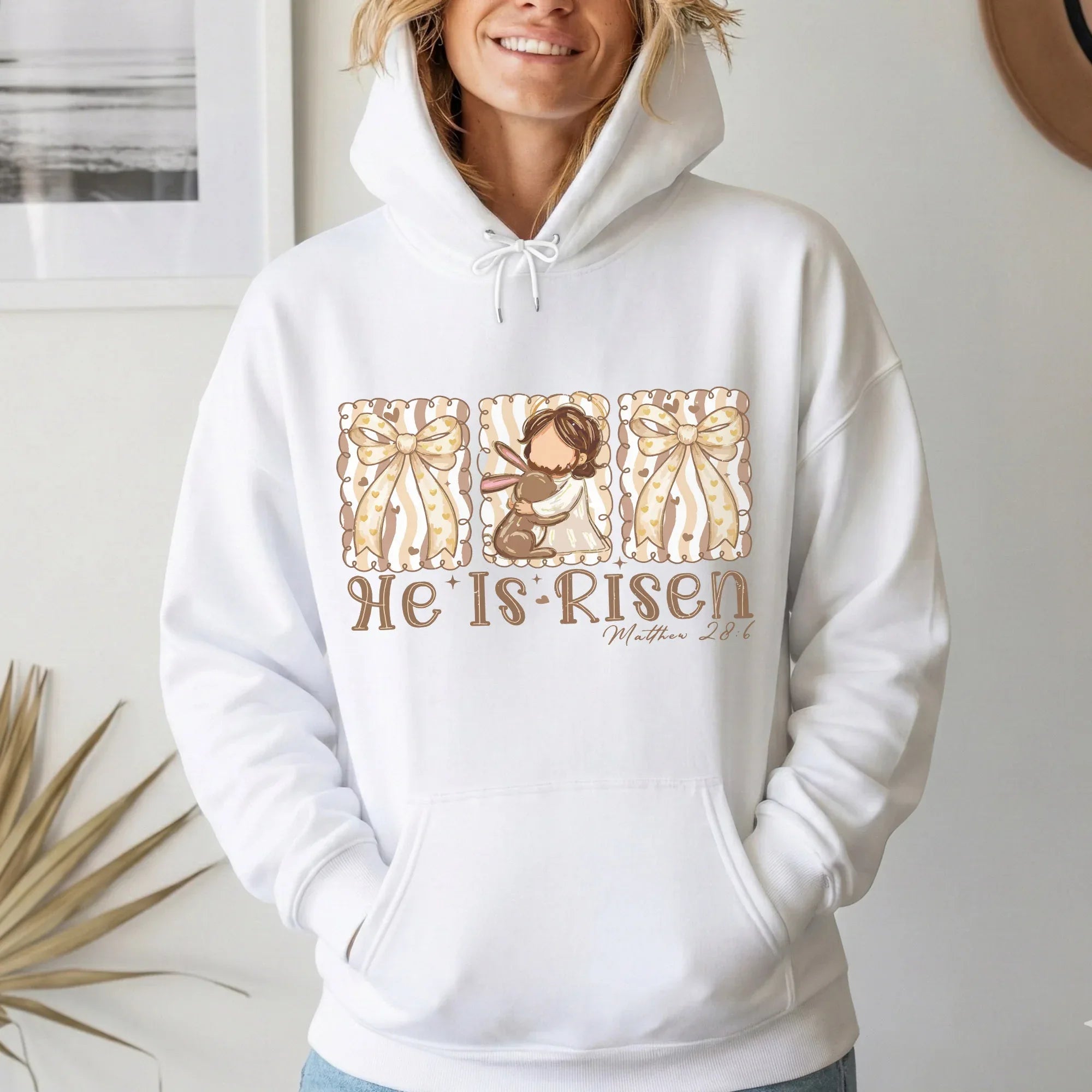 He Is Risen Bunny Hug – He is Risen – Unisex Tshirt / Hoodie / Sweatshirt - Faith Guided Life