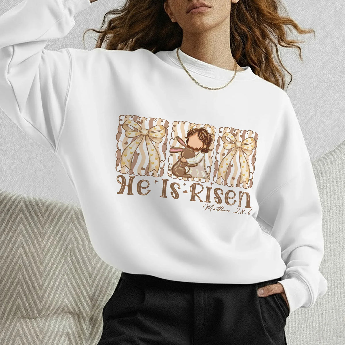 He Is Risen Bunny Hug – He is Risen – Unisex Tshirt / Hoodie / Sweatshirt - Faith Guided Life