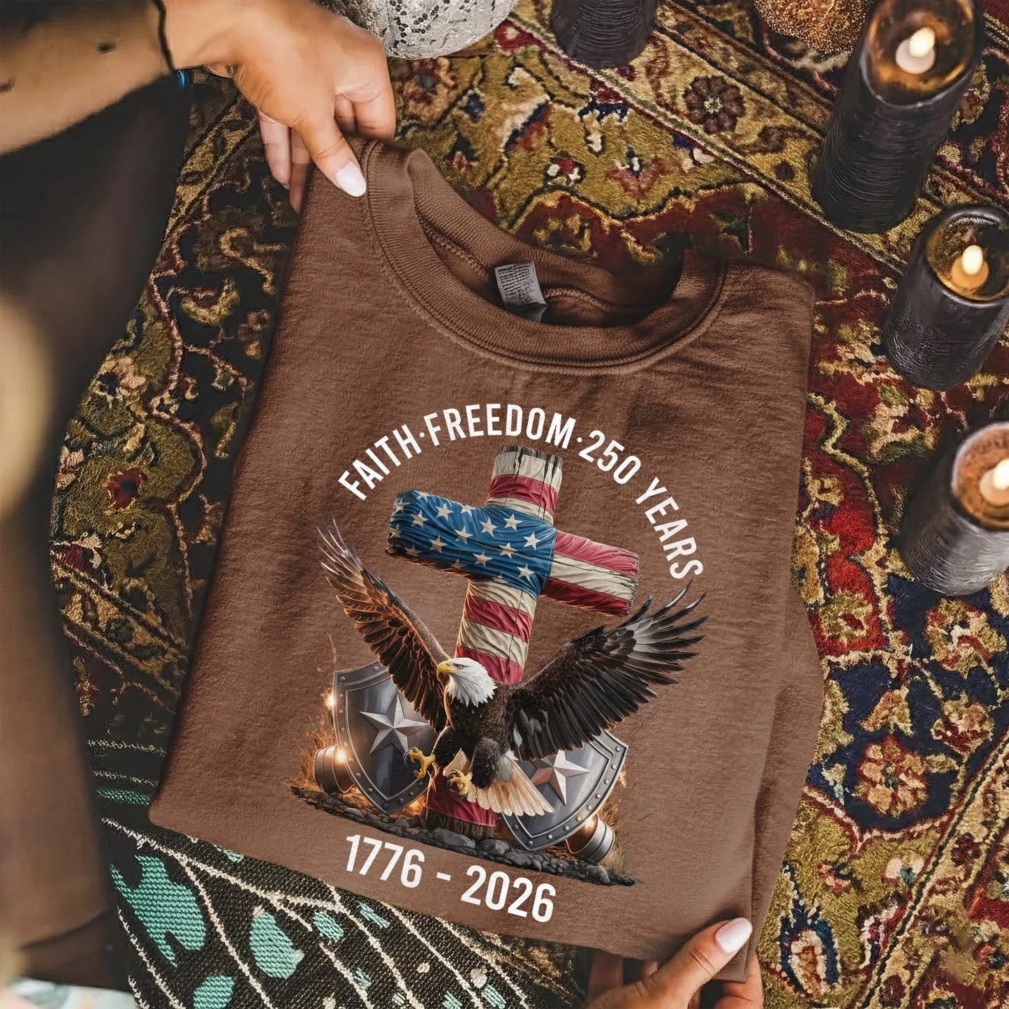 Faith & Freedom 250 Years – Hold Fast Faith – Unisex Tshirt / Hoodie / Sweatshirt - Faith Guided Life