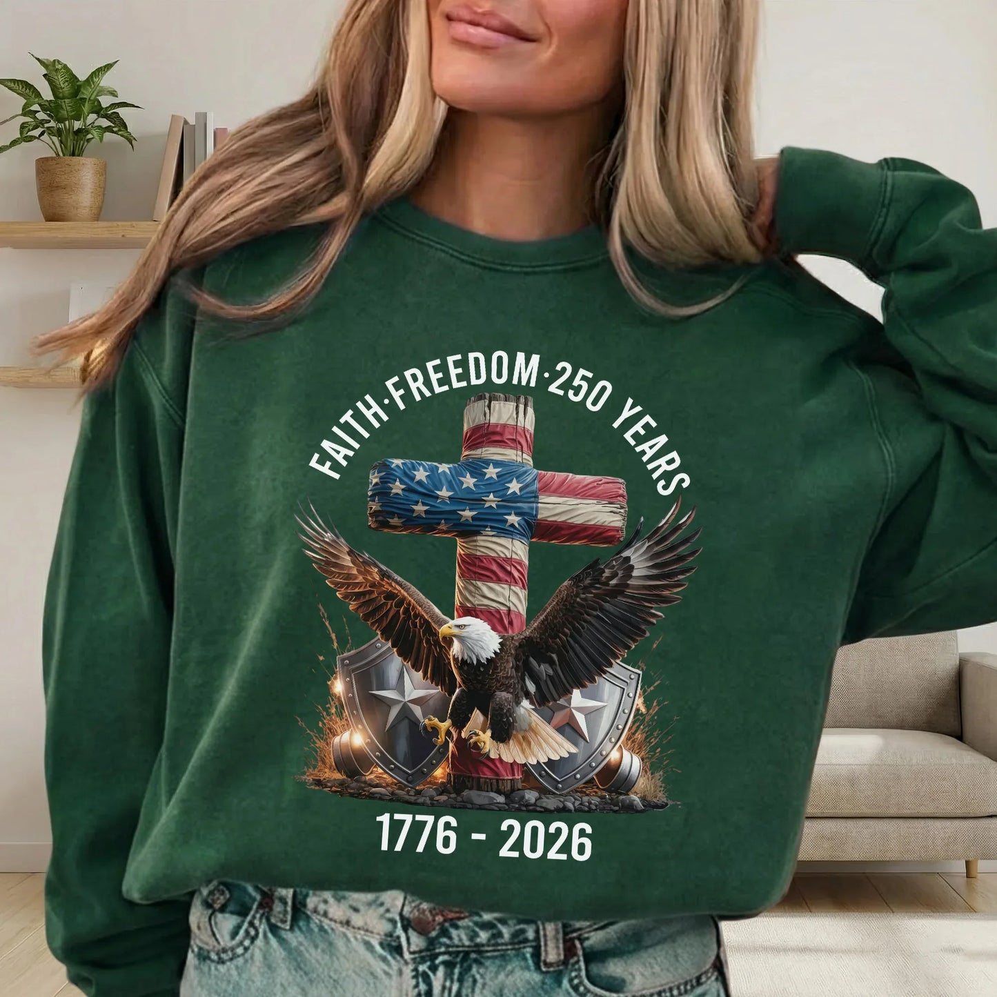 Faith & Freedom 250 Years – Hold Fast Faith – Unisex Tshirt / Hoodie / Sweatshirt - Faith Guided Life