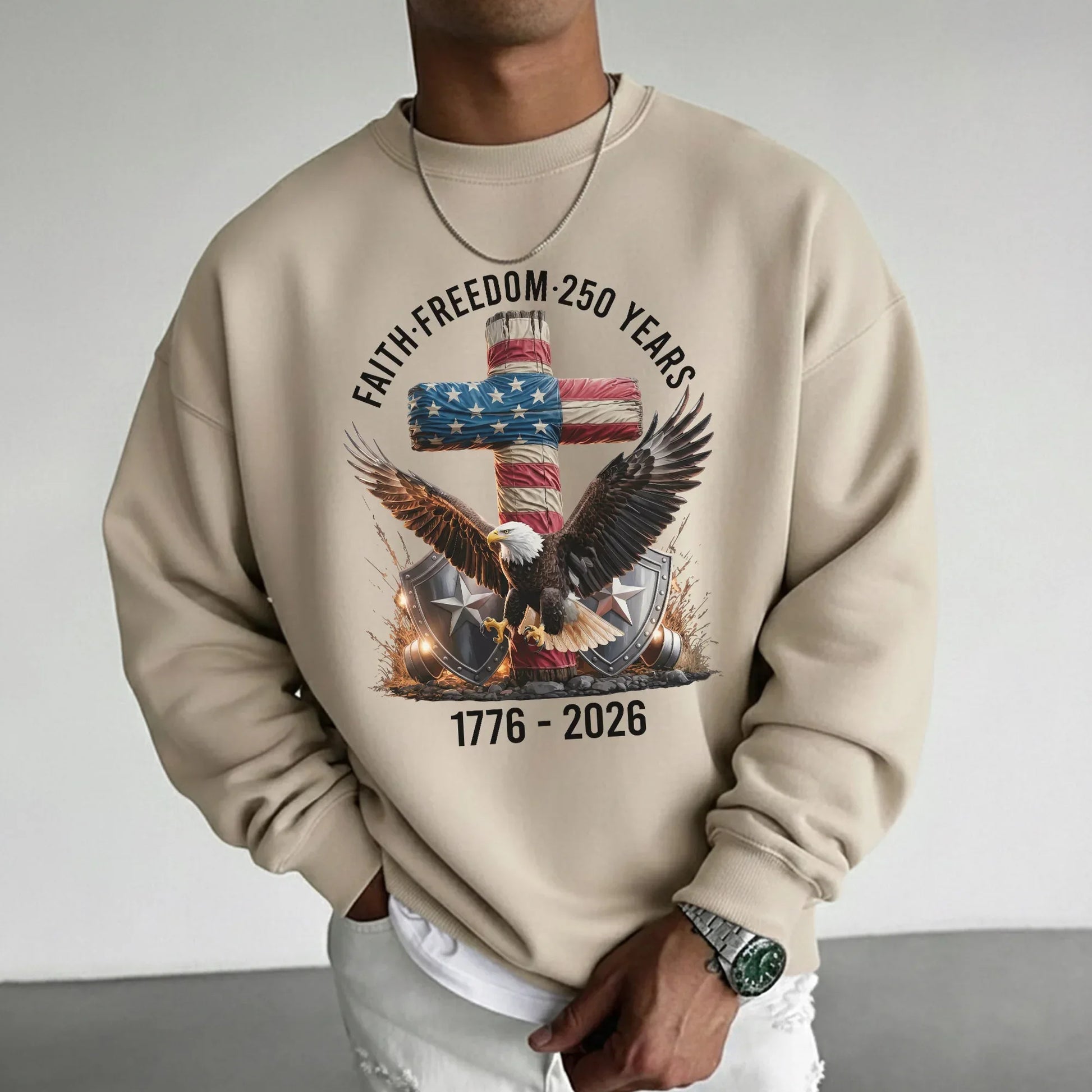 Faith & Freedom 250 Years – Hold Fast Faith – Unisex Tshirt / Hoodie / Sweatshirt - Faith Guided Life
