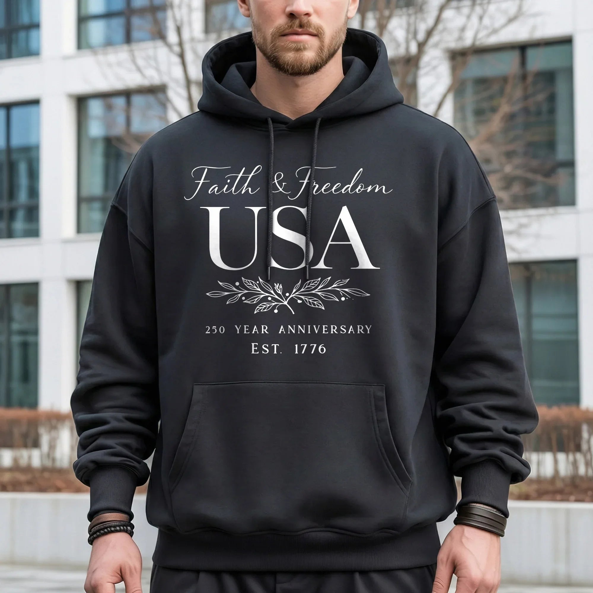 Faith & Freedom USA Script – Hold Fast Faith – Unisex Tshirt / Hoodie / Sweatshirt - Faith Guided Life
