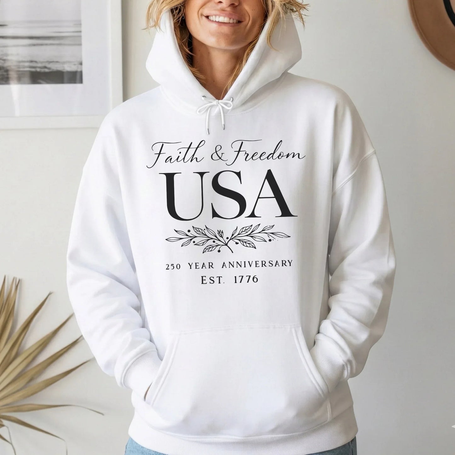 Faith & Freedom USA Script – Hold Fast Faith – Unisex Tshirt / Hoodie / Sweatshirt - Faith Guided Life