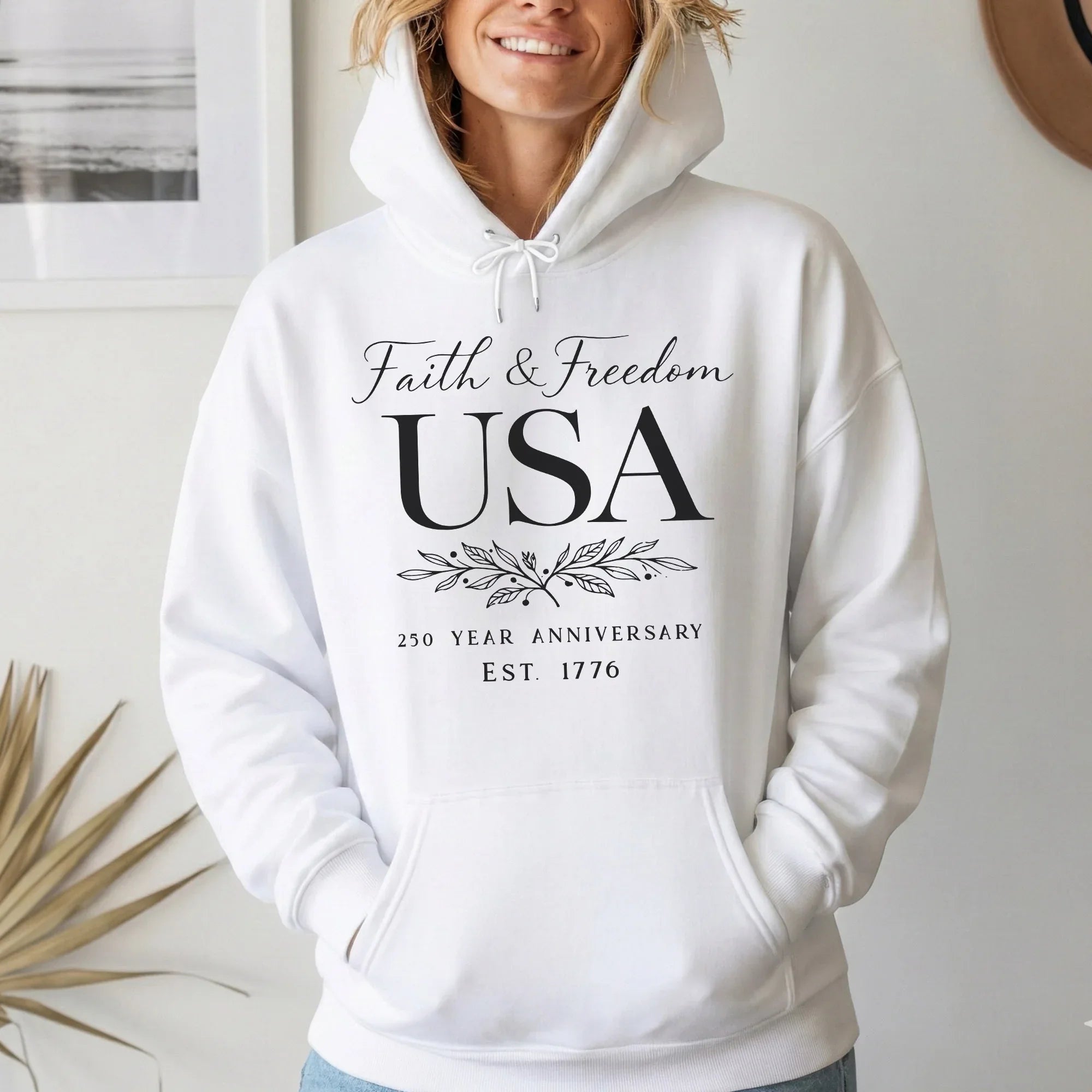 Faith & Freedom USA Script – Hold Fast Faith – Unisex Tshirt / Hoodie / Sweatshirt - Faith Guided Life
