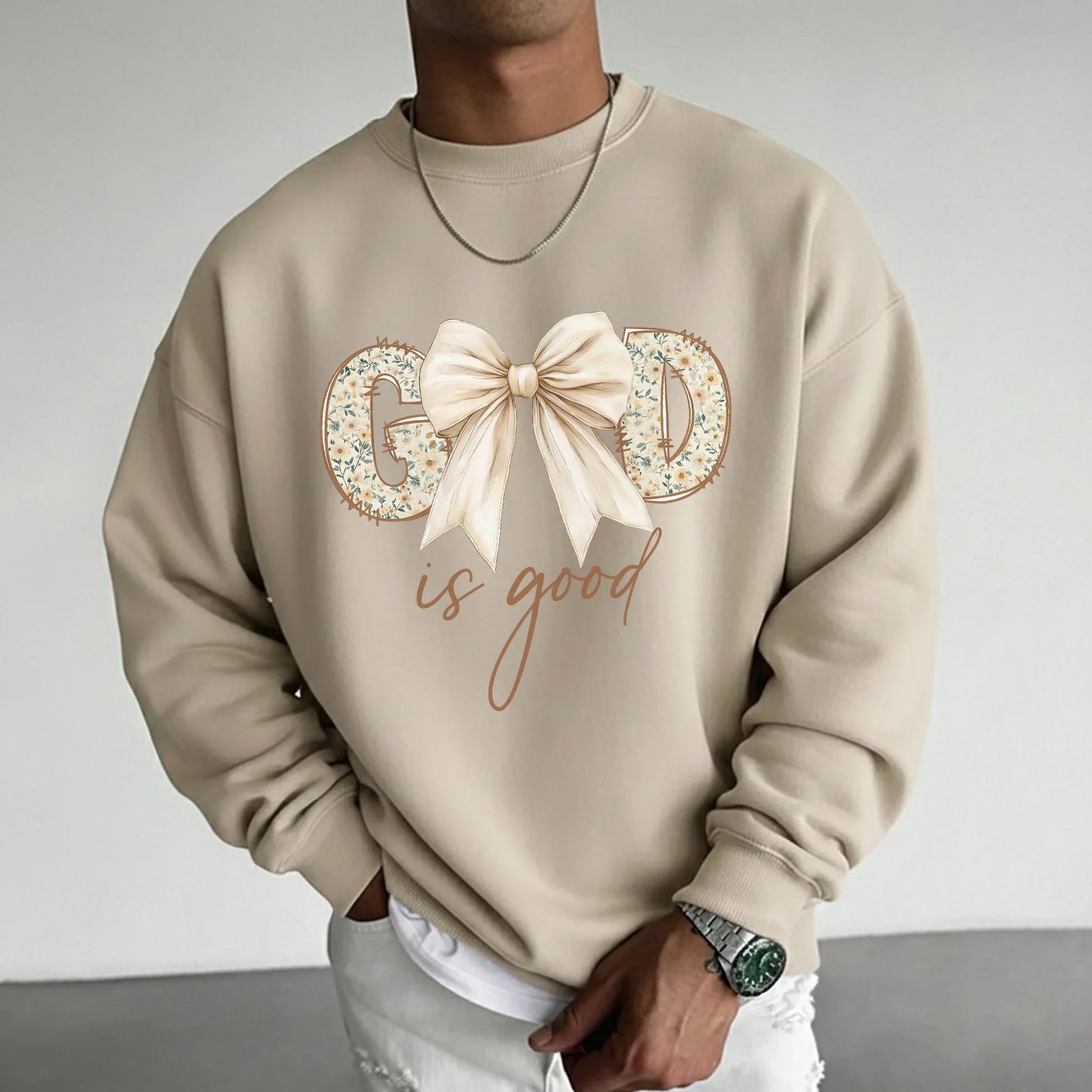 God Is Good Bow Floral – Christian Patterns – Unisex Tshirt / Hoodie / Sweatshirt - Faith Guided Life