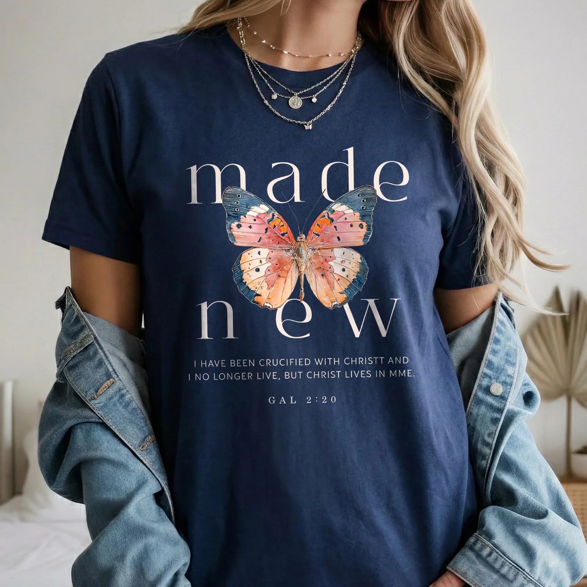 Made New in Christ – Faith Floral – Unisex Tshirt / Hoodie / Sweatshirt - Faith Guided Life