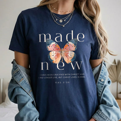 Made New in Christ – Faith Floral – Unisex Tshirt / Hoodie / Sweatshirt - Faith Guided Life