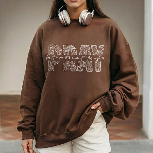 Pray Over It – Faith Floral – Unisex Tshirt / Hoodie / Sweatshirt - Faith Guided Life