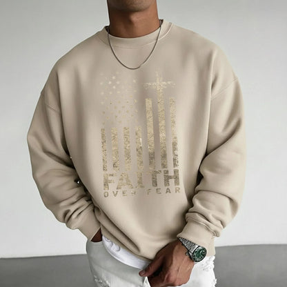Faith Over Fear Cross Flag – Hold Fast Faith – Unisex Tshirt / Hoodie / Sweatshirt - Faith Guided Life