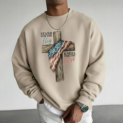 Stand for the Flag Kneel for the Cross – Hold Fast Faith – Unisex Tshirt / Hoodie / Sweatshirt - Faith Guided Life