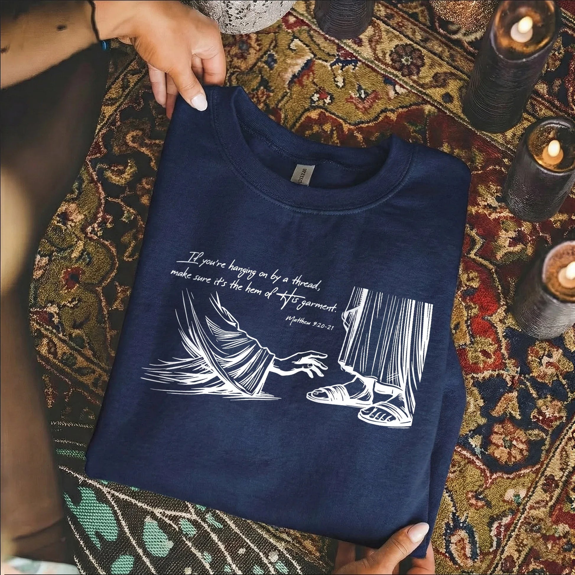 Hem of His Garment – Faith Message – Unisex Tshirt / Hoodie / Sweatshirt - Faith Guided Life