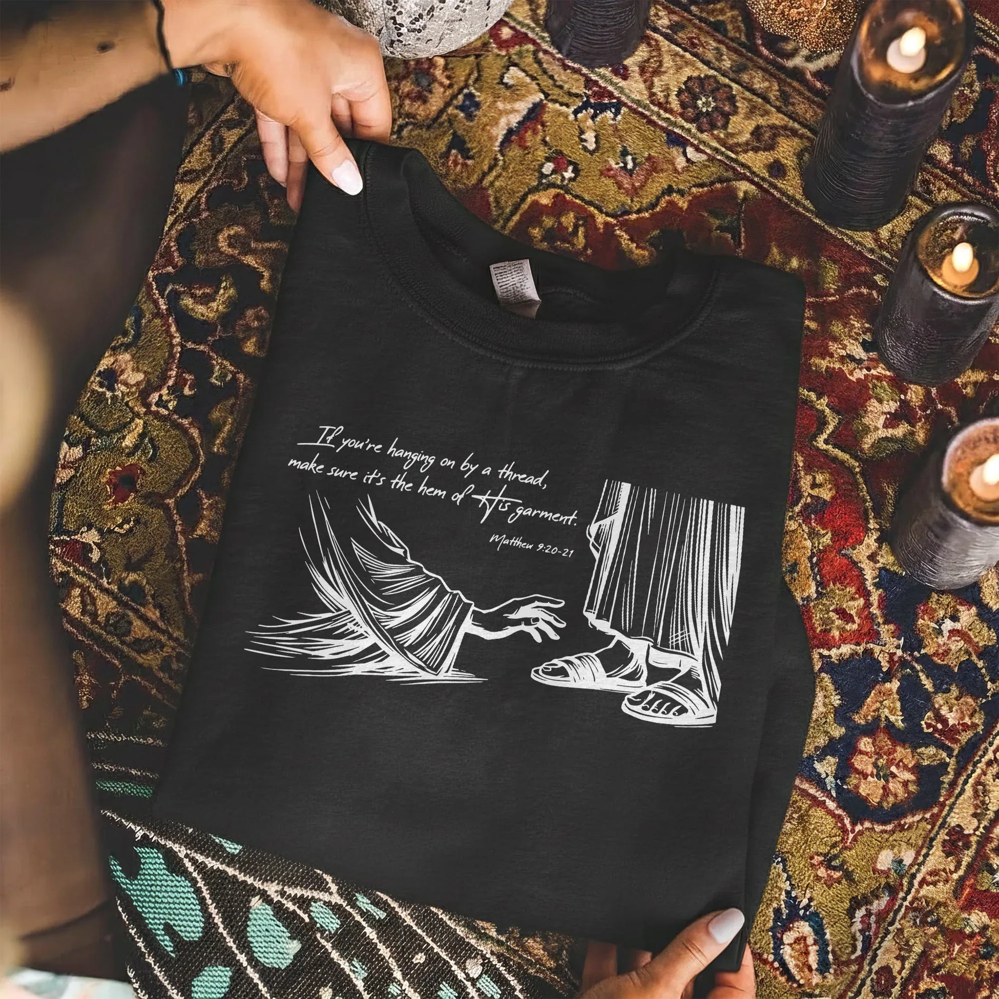 Hem of His Garment – Faith Message – Unisex Tshirt / Hoodie / Sweatshirt - Faith Guided Life