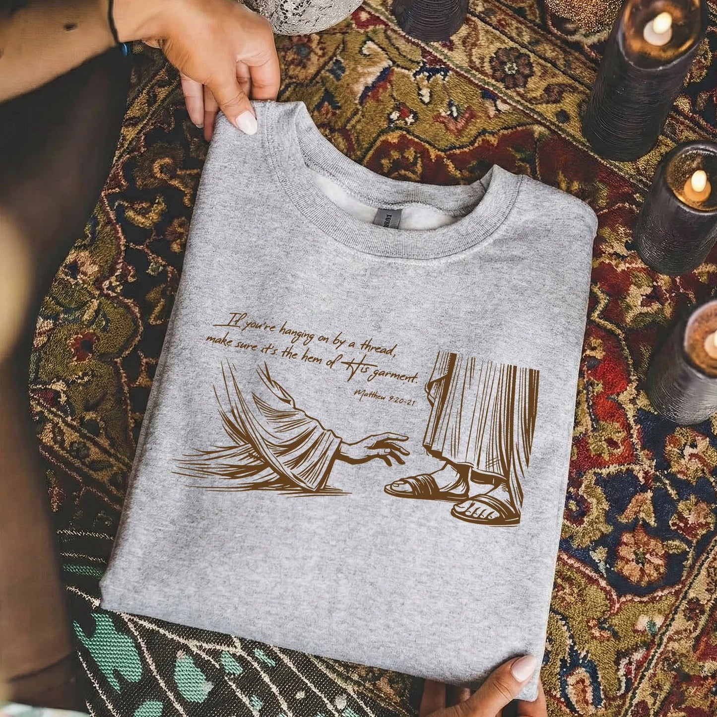 Hem of His Garment – Faith Message – Unisex Tshirt / Hoodie / Sweatshirt - Faith Guided Life