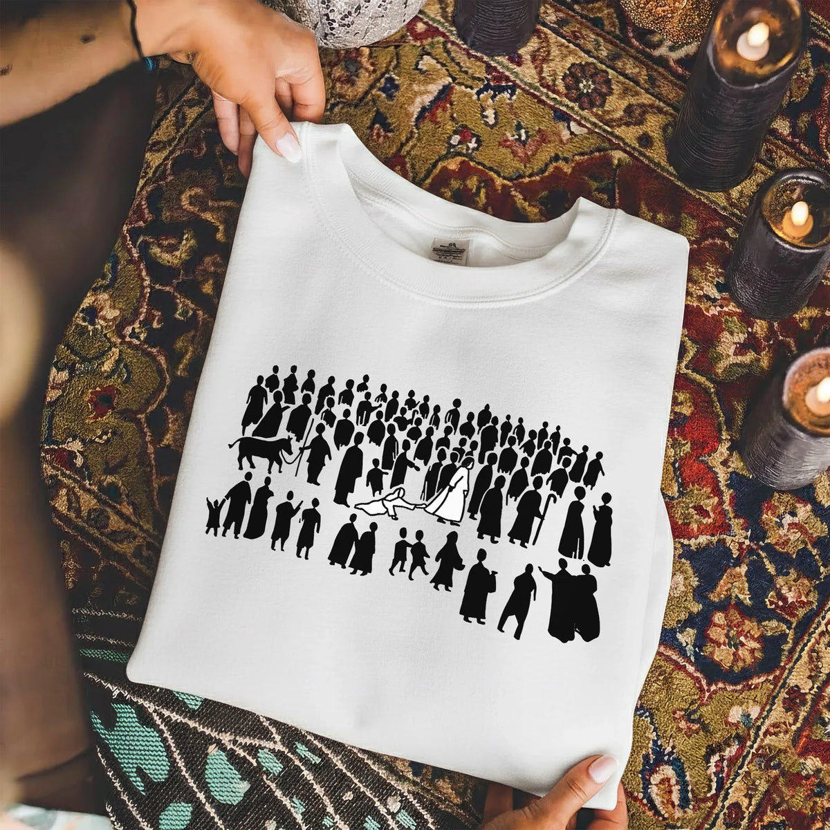 Touch The Hem Of His Garment – Faith Message – Unisex Tshirt / Hoodie / Sweatshirt - Faith Guided Life