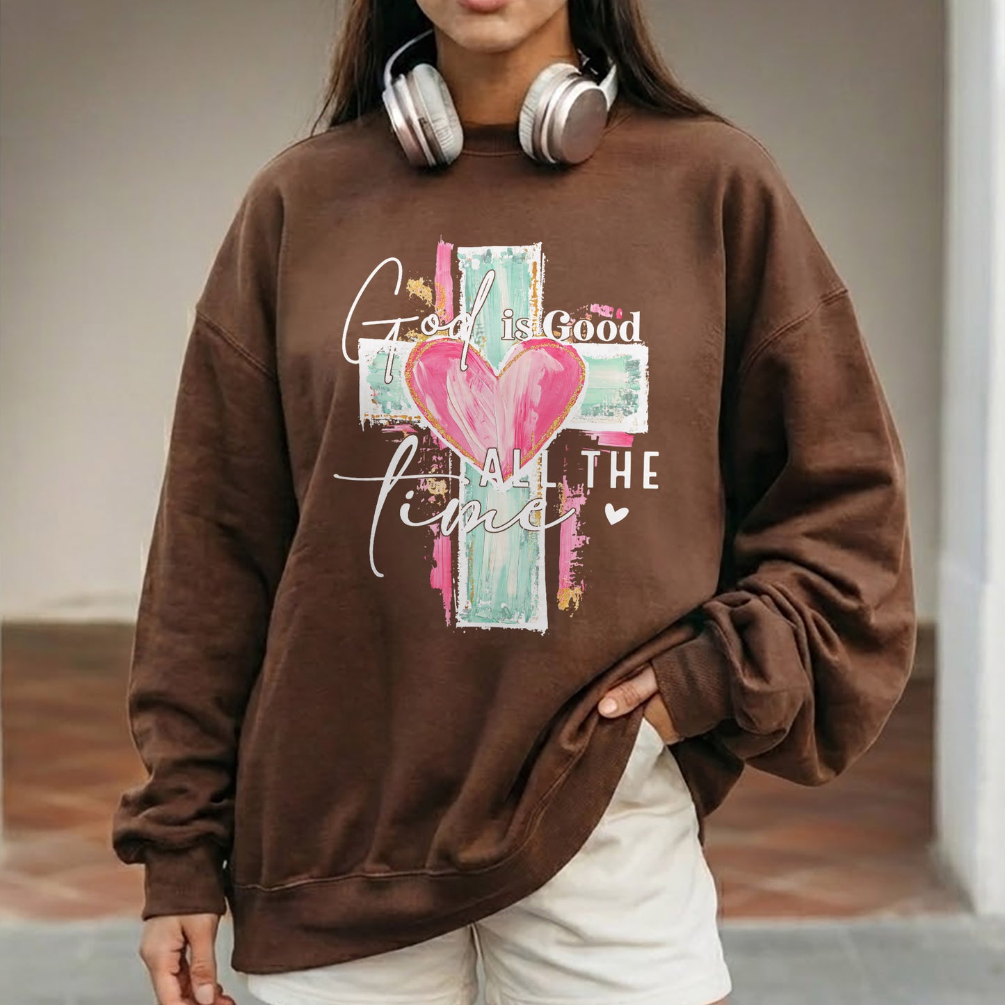 God Is Good All The Time – Faith Floral – Unisex Tshirt / Hoodie / Sweatshirt