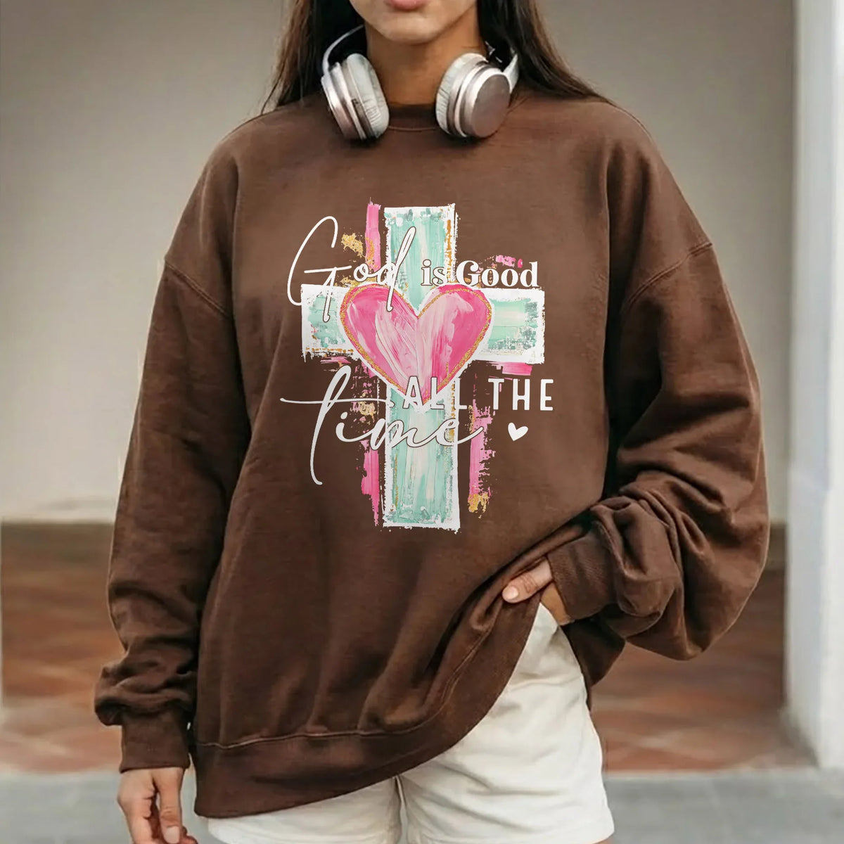 God Is Good All The Time – Faith Floral – Unisex Tshirt / Hoodie / Sweatshirt - Faith Guided Life