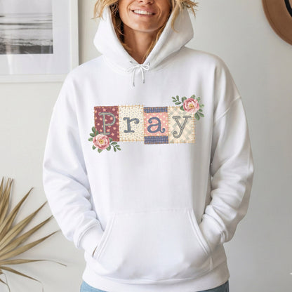 Pray Floral Patchwork – Faith Floral – Unisex Tshirt / Hoodie / Sweatshirt