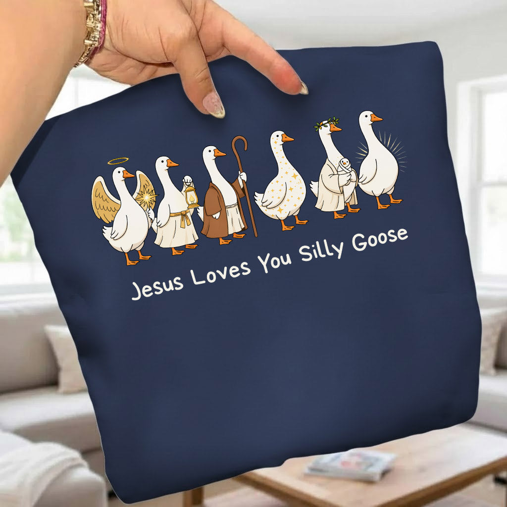Jesus Loves You Silly Goose  - V-Neck Christian Shirt