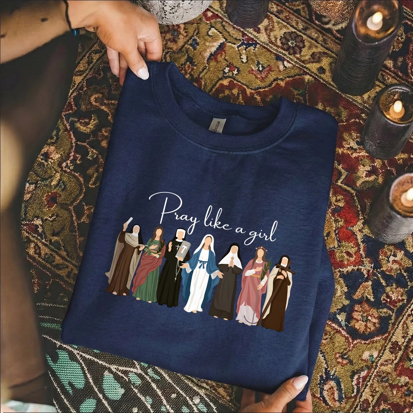 Pray Like A Girl: Women of Faith – Faith Message – Unisex Tshirt / Hoodie / Sweatshirt - Faith Guided Life