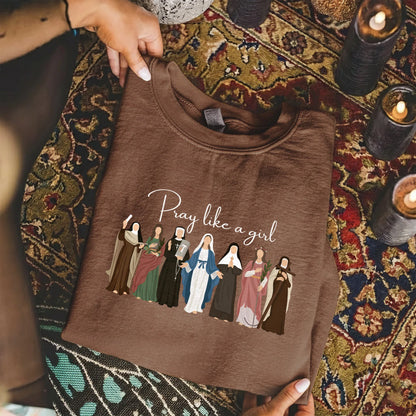 Pray Like A Girl: Women of Faith – Faith Message – Unisex Tshirt / Hoodie / Sweatshirt - Faith Guided Life