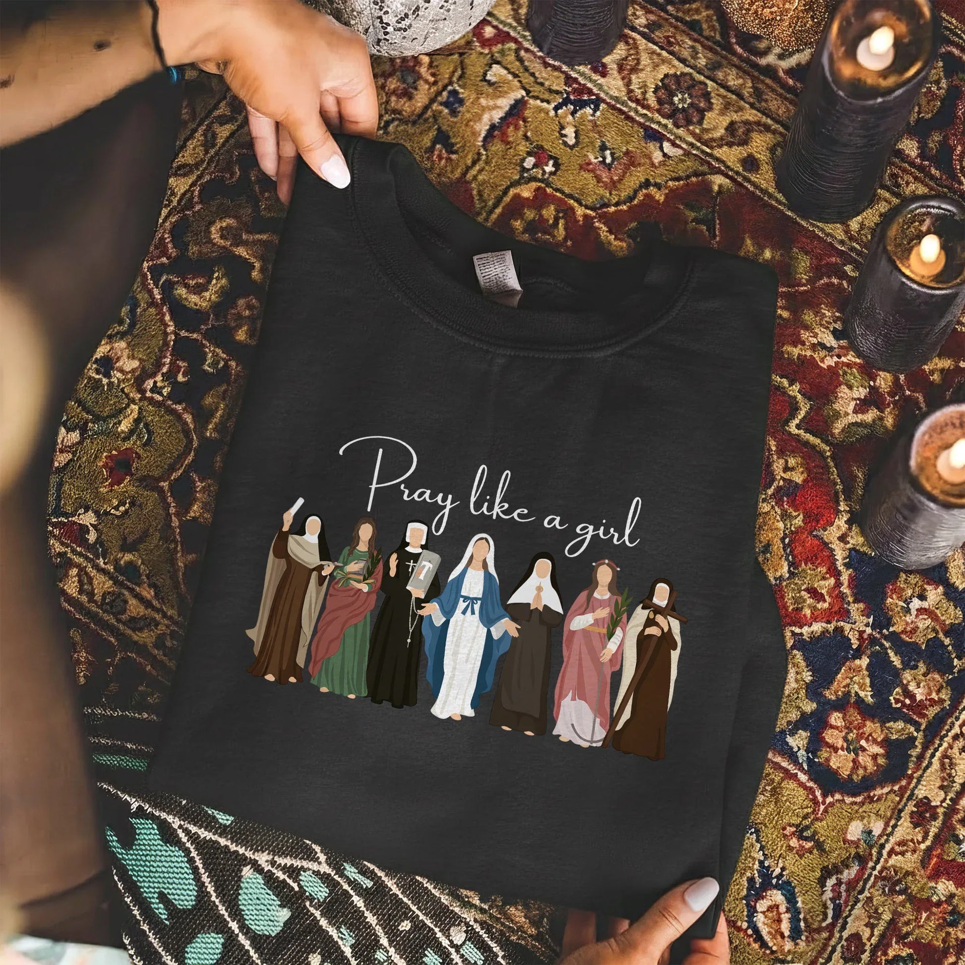 Pray Like A Girl: Women of Faith – Faith Message – Unisex Tshirt / Hoodie / Sweatshirt - Faith Guided Life