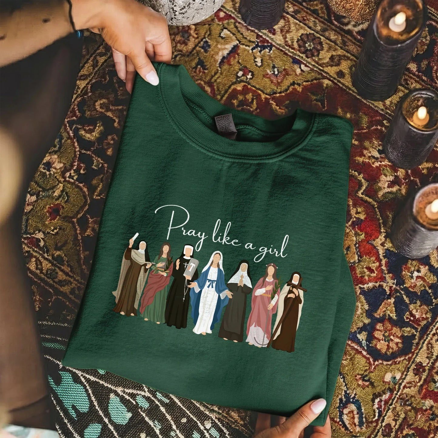 Pray Like A Girl: Women of Faith – Faith Message – Unisex Tshirt / Hoodie / Sweatshirt - Faith Guided Life