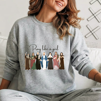 Pray Like A Girl: Women of Faith – Faith Message – Unisex Tshirt / Hoodie / Sweatshirt