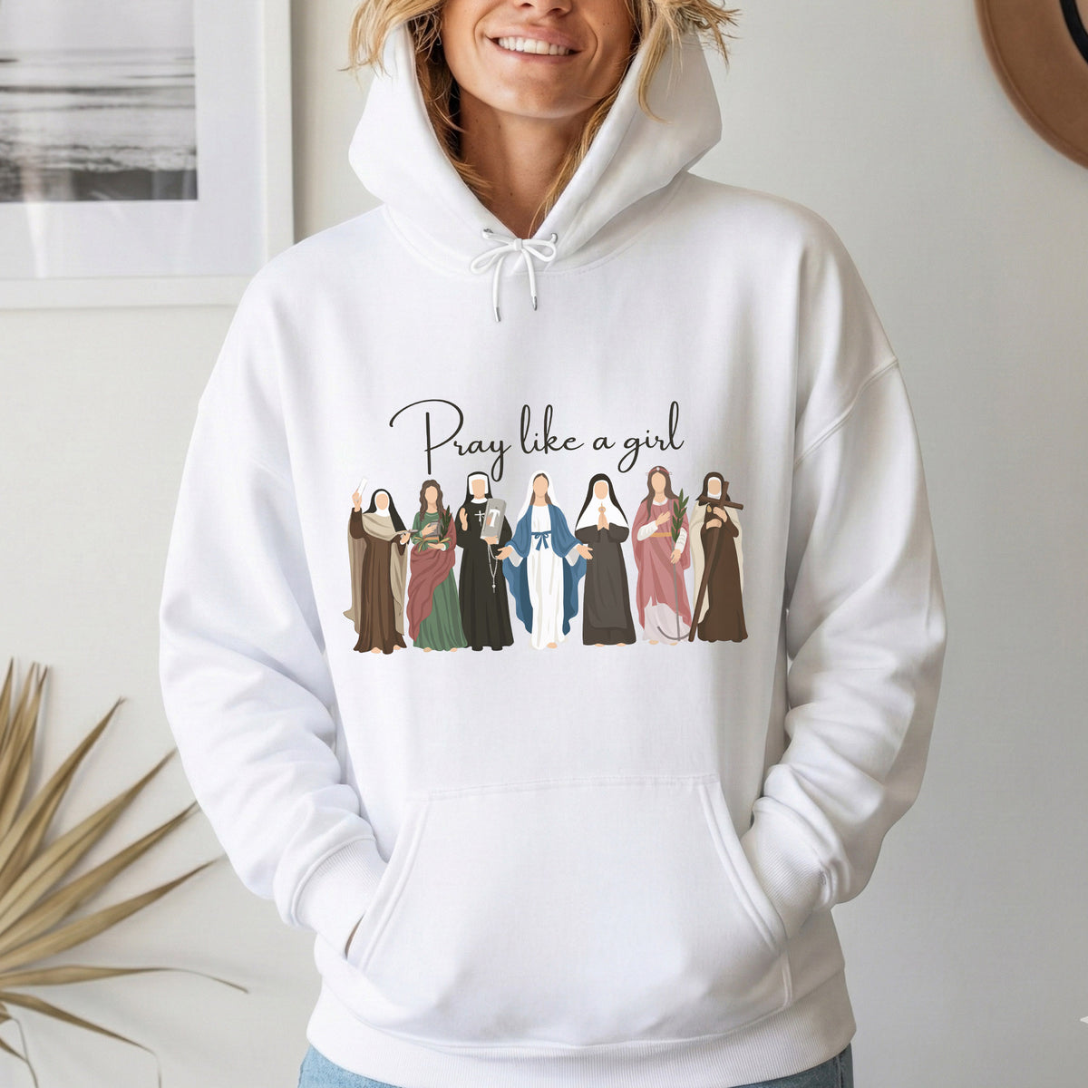 Pray Like A Girl: Women of Faith – Faith Message – Unisex Tshirt / Hoodie / Sweatshirt