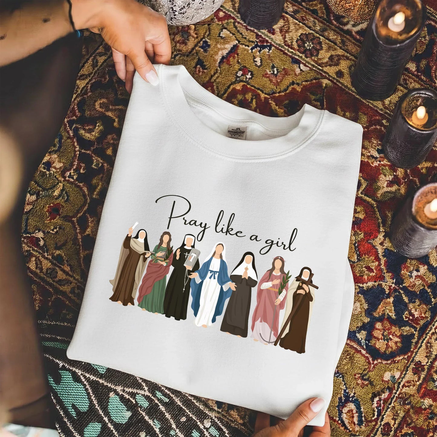 Pray Like A Girl: Women of Faith – Faith Message – Unisex Tshirt / Hoodie / Sweatshirt - Faith Guided Life