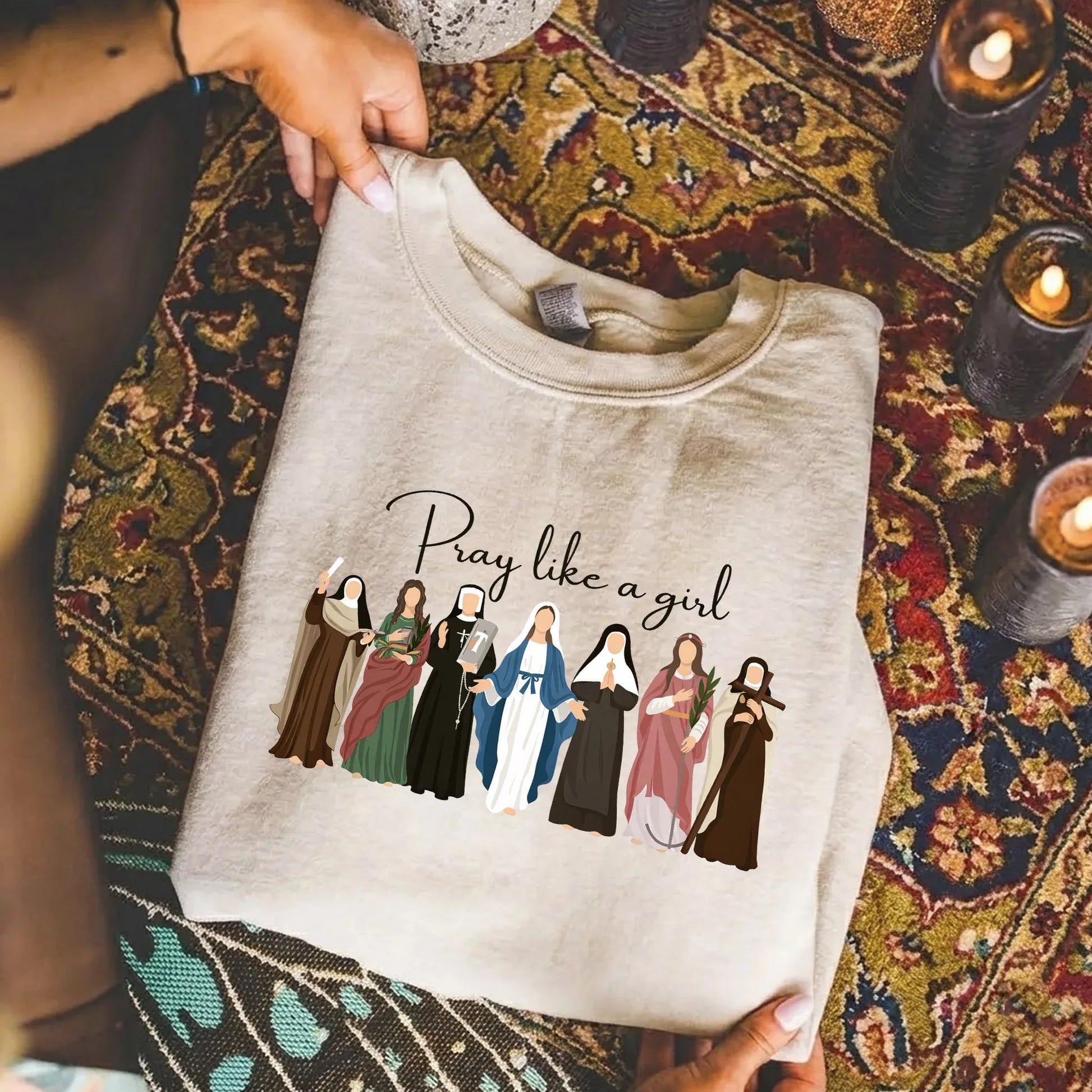 Pray Like A Girl: Women of Faith – Faith Message – Unisex Tshirt / Hoodie / Sweatshirt - Faith Guided Life