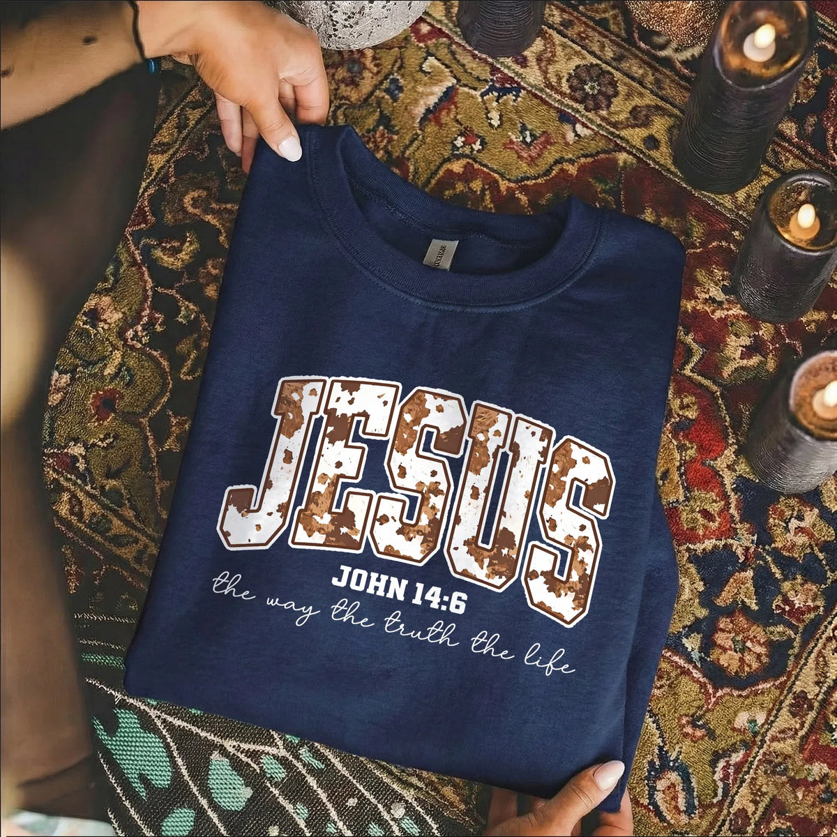 Jesus: The Way, The Truth, The Life – Christian Patterns – Unisex Tshirt / Hoodie / Sweatshirt - Faith Guided Life