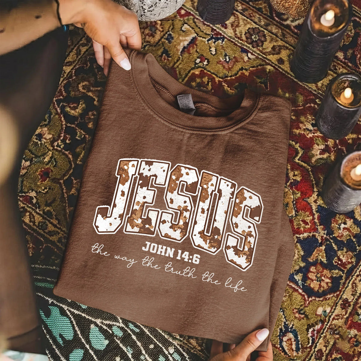 Jesus: The Way, The Truth, The Life – Christian Patterns – Unisex Tshirt / Hoodie / Sweatshirt - Faith Guided Life